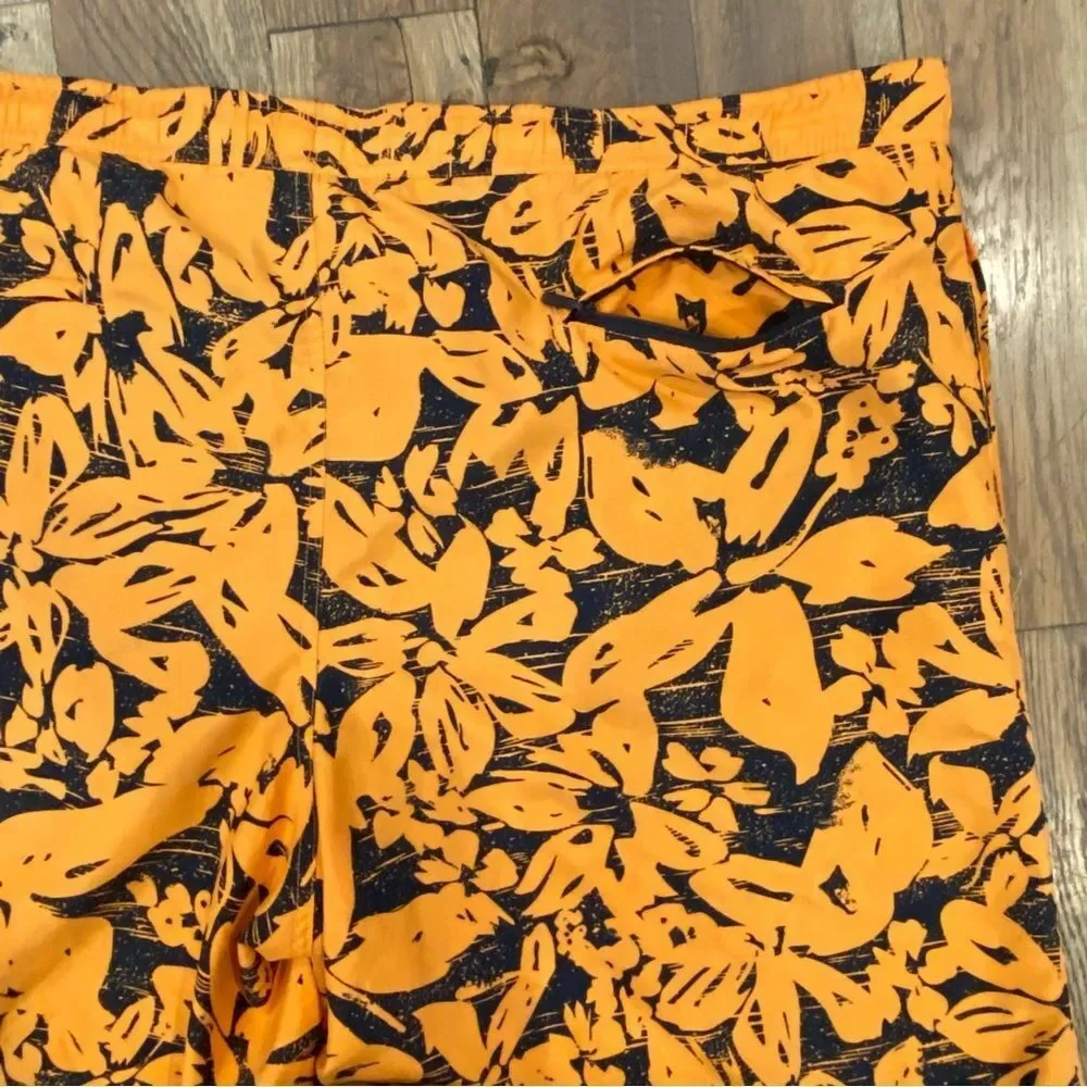 Eddie Bauer Orange Swim Board Shorts Size XL
